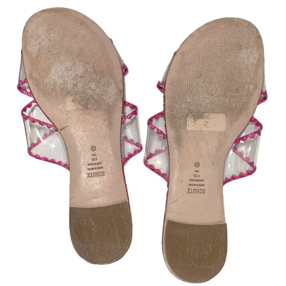 Schutz Pink Aya Sandals Size 11 - Picture 5 of 8